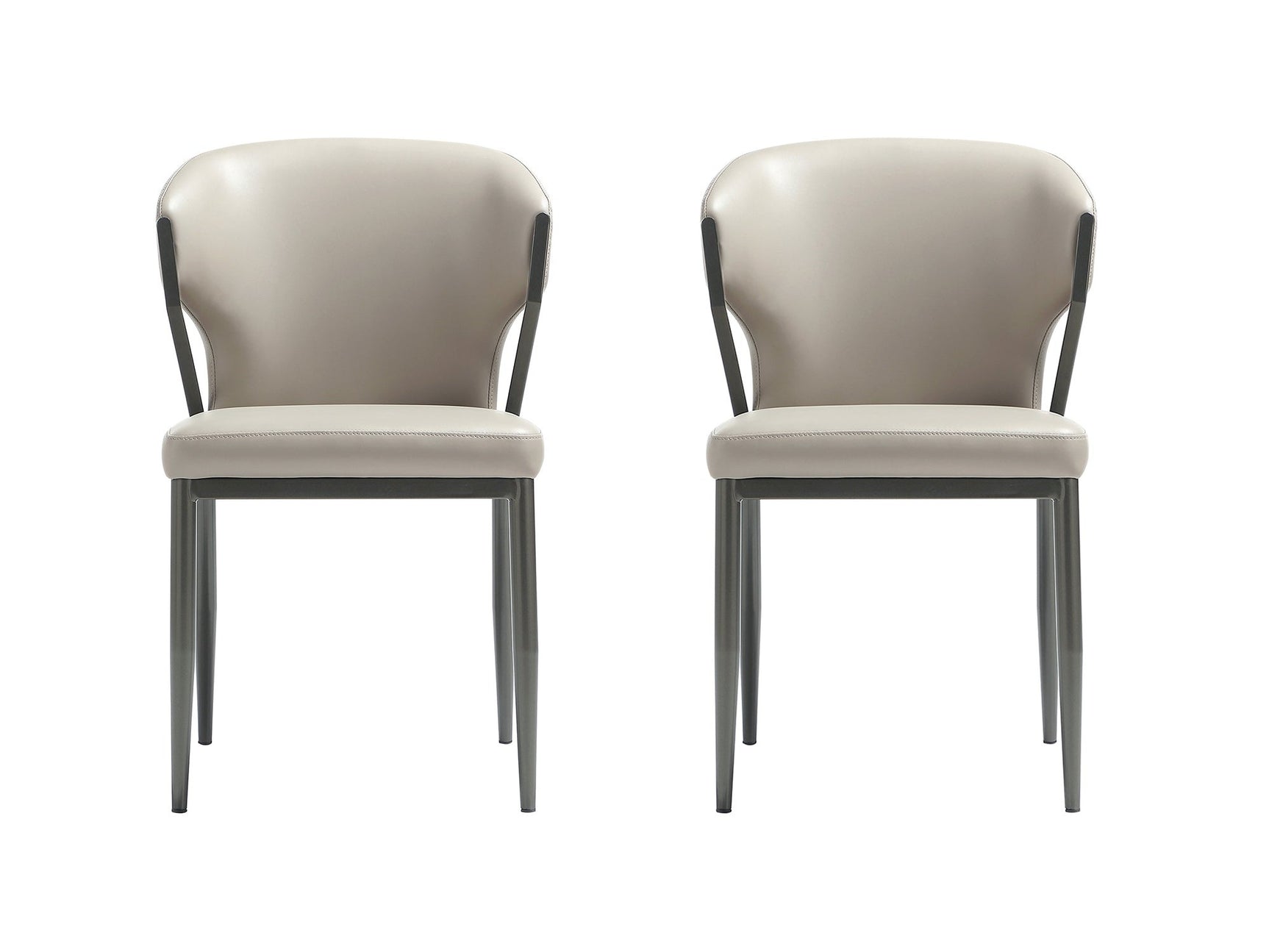 Kirsten Dining Chair in Light Grey (set of 2) - Ornate Home