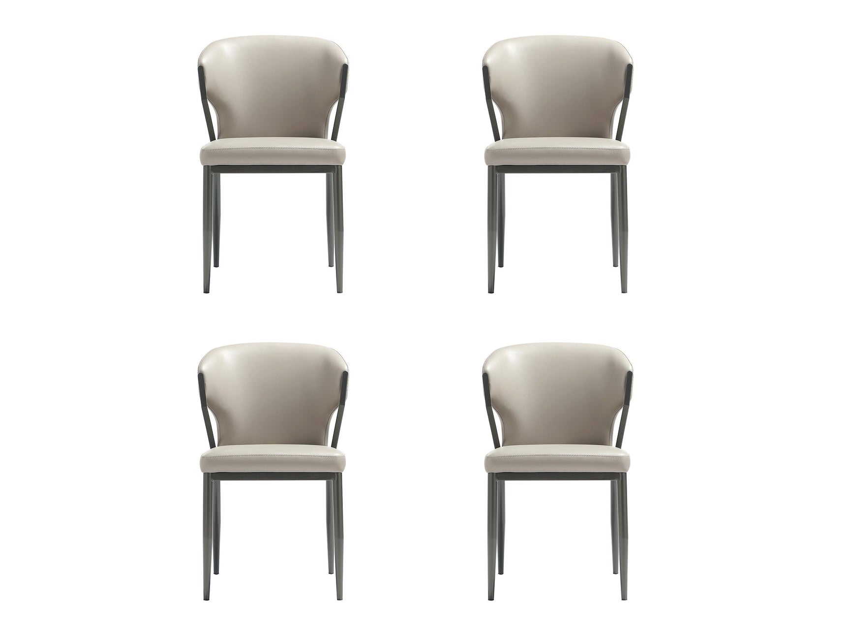 Kirsten Dining Chair in Light Grey (set of 4) - Ornate Home