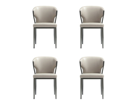 Kirsten Dining Chair in Light Grey (set of 4) - Ornate Home