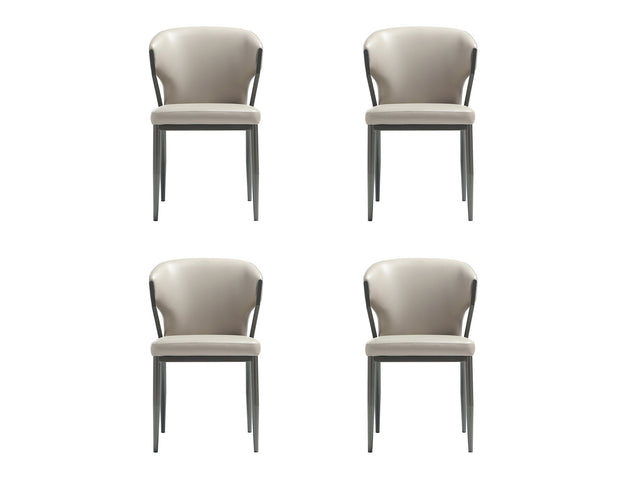 Kirsten Dining Chair in Light Grey (set of 4) - Ornate Home