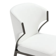 Kirsten Dining Chair in White (set of 2) - Ornate Home