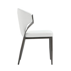 Kirsten Dining Chair in White (set of 2) - Ornate Home