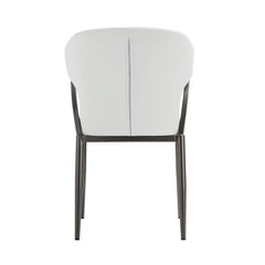 Kirsten Dining Chair in White (set of 2) - Ornate Home