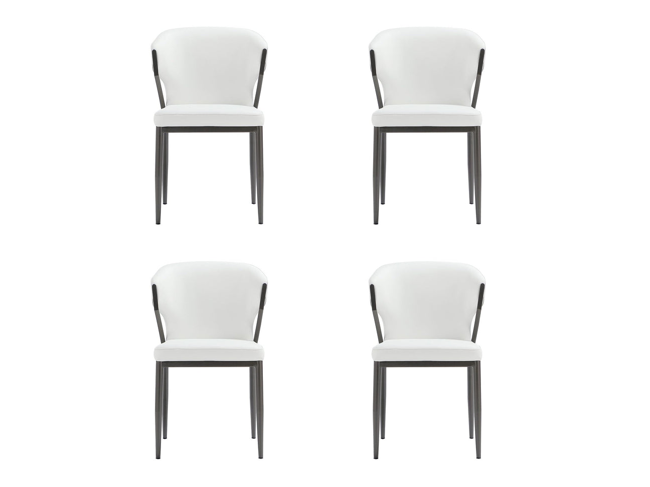 Kirsten Dining Chair in White (set of 4) - Ornate Home
