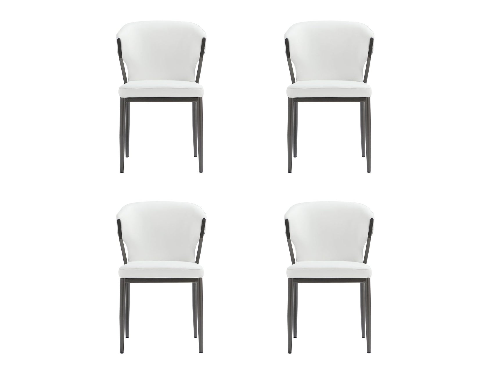 Kirsten Dining Chair in White (set of 4) - Ornate Home