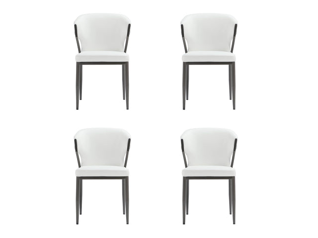 Kirsten Dining Chair in White (set of 4) - Ornate Home