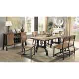 Kirstin Rustic Oak/Black Server - Ornate Home
