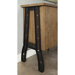 Kirstin Rustic Oak/Black Server - Ornate Home