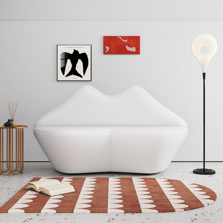 Kiss Loveseat in White - Ornate Home