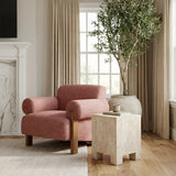 Kitara Beige Side Table - Ornate Home