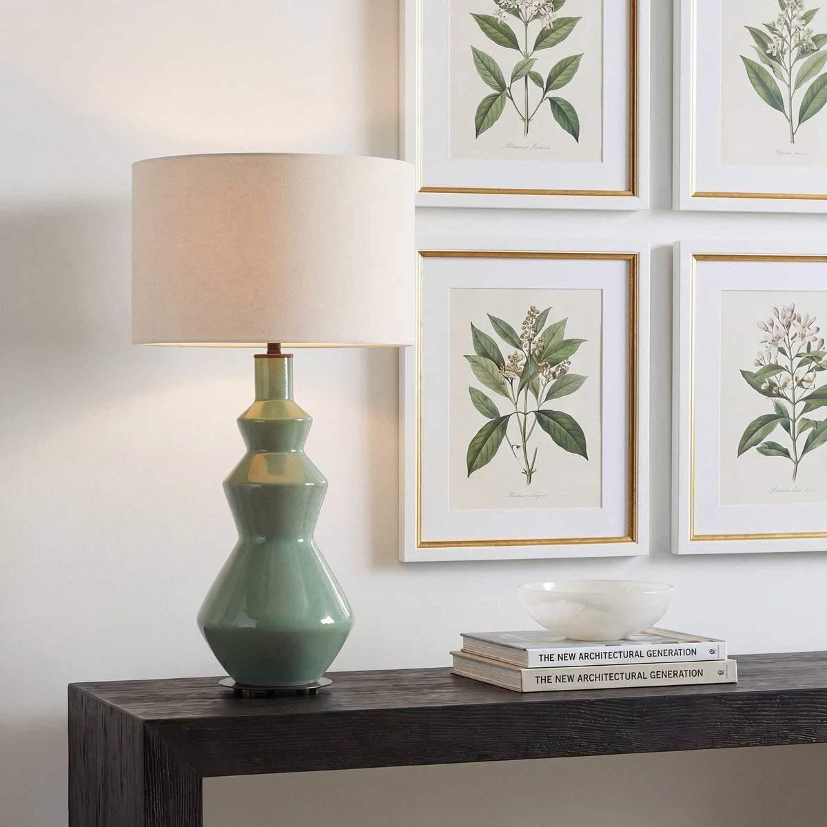 Kitley Sage Green Table Lamp - Ornate Home