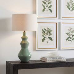 Kitley Sage Green Table Lamp - Ornate Home