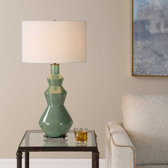 Kitley Sage Green Table Lamp - Ornate Home