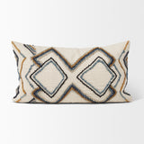 Kitt Cream/Multicolor 14x26 Patterned Lumbar Pillow Cover