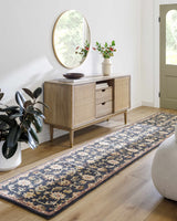 Kittredge Floral Black Wool Rug - Ornate Home