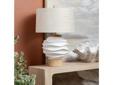 Kittredge White/Tan Table Lamp - Ornate Home