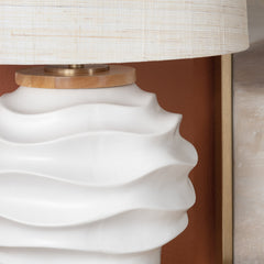 Kittredge White/Tan Table Lamp - Ornate Home