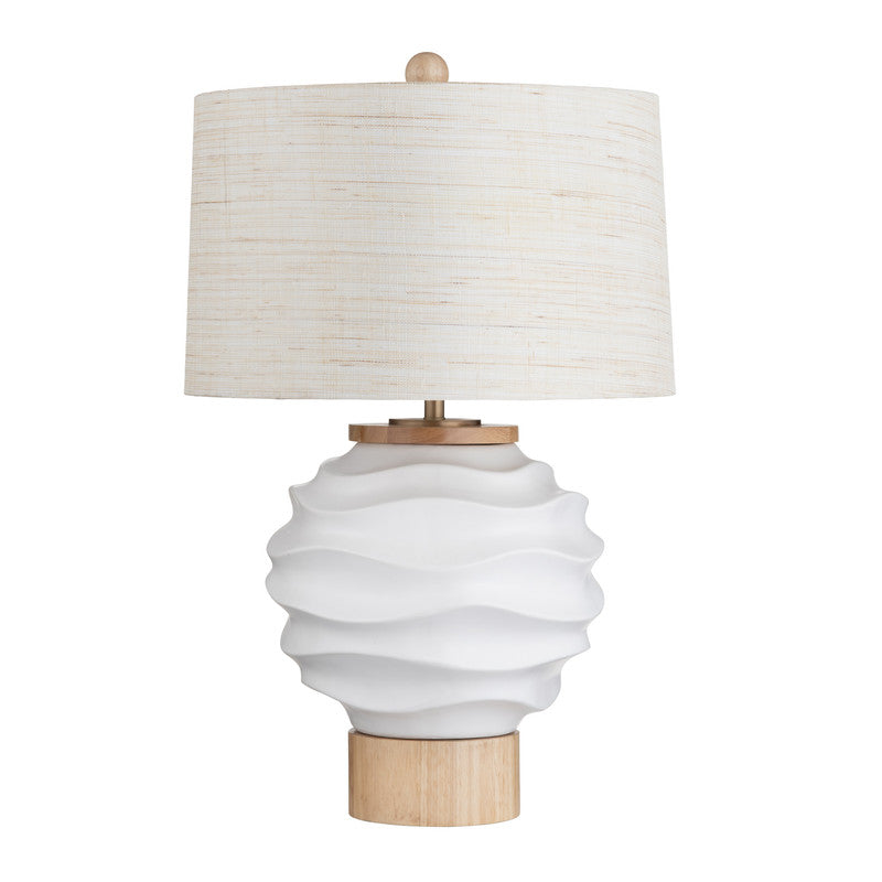 Kittredge White/Tan Table Lamp - Ornate Home