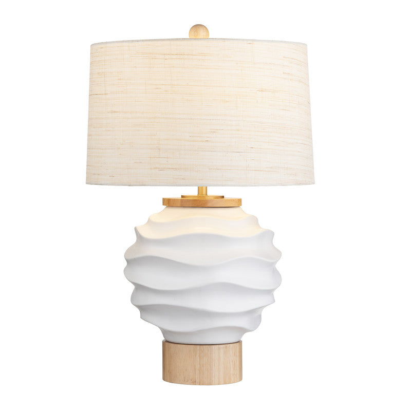 Kittredge White/Tan Table Lamp - Ornate Home