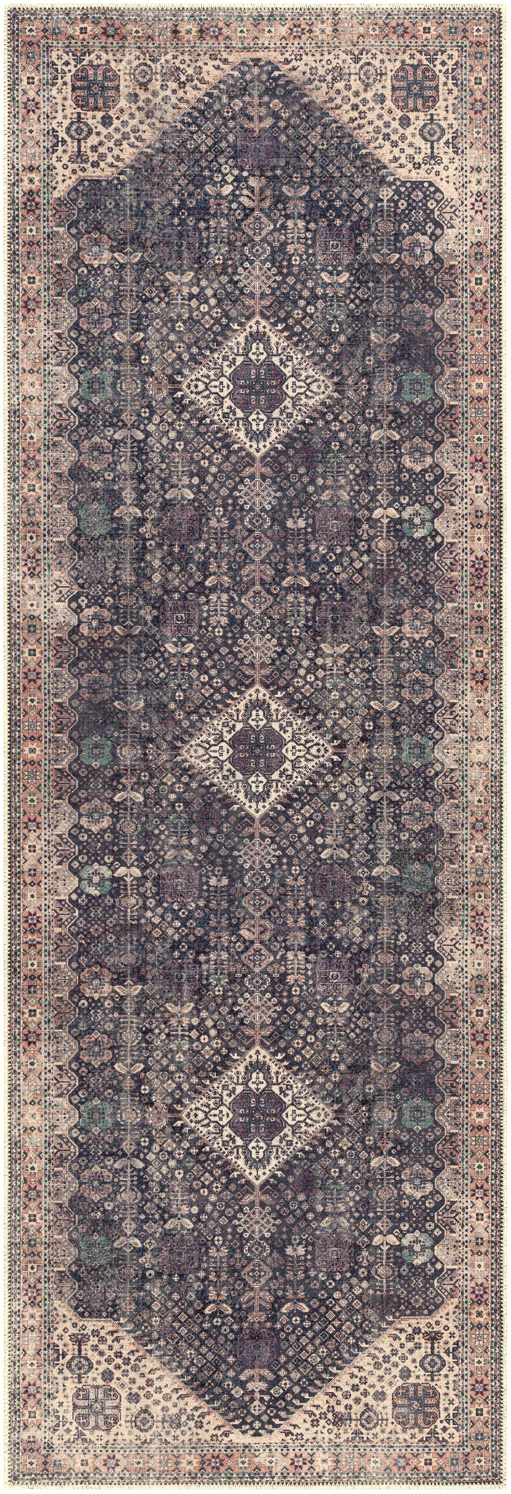 Kittrell Vintage Flat Pile Washable Rug - Clearance - Ornate Home