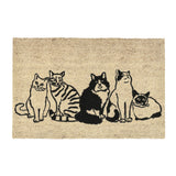 Kitty Crew Black/Sand 24"x36" Doormat