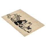 Kitty Crew Black/Sand 24"x36" Doormat