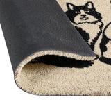 Kitty Crew Black/Sand 24"x36" Doormat