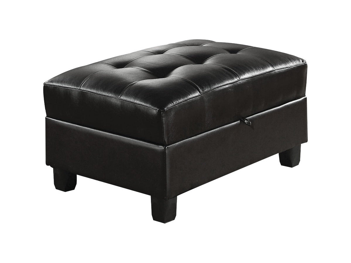 Kiva Espresso Ottoman W/Storage - Ornate Home