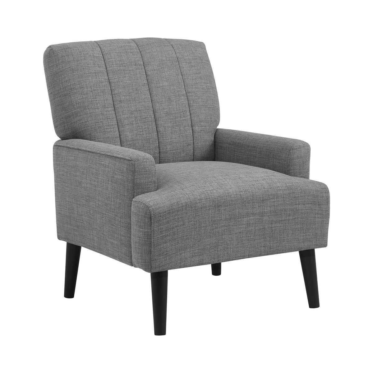 Kiwi Palmer Grey Chair with Channel Back - Ornate Home