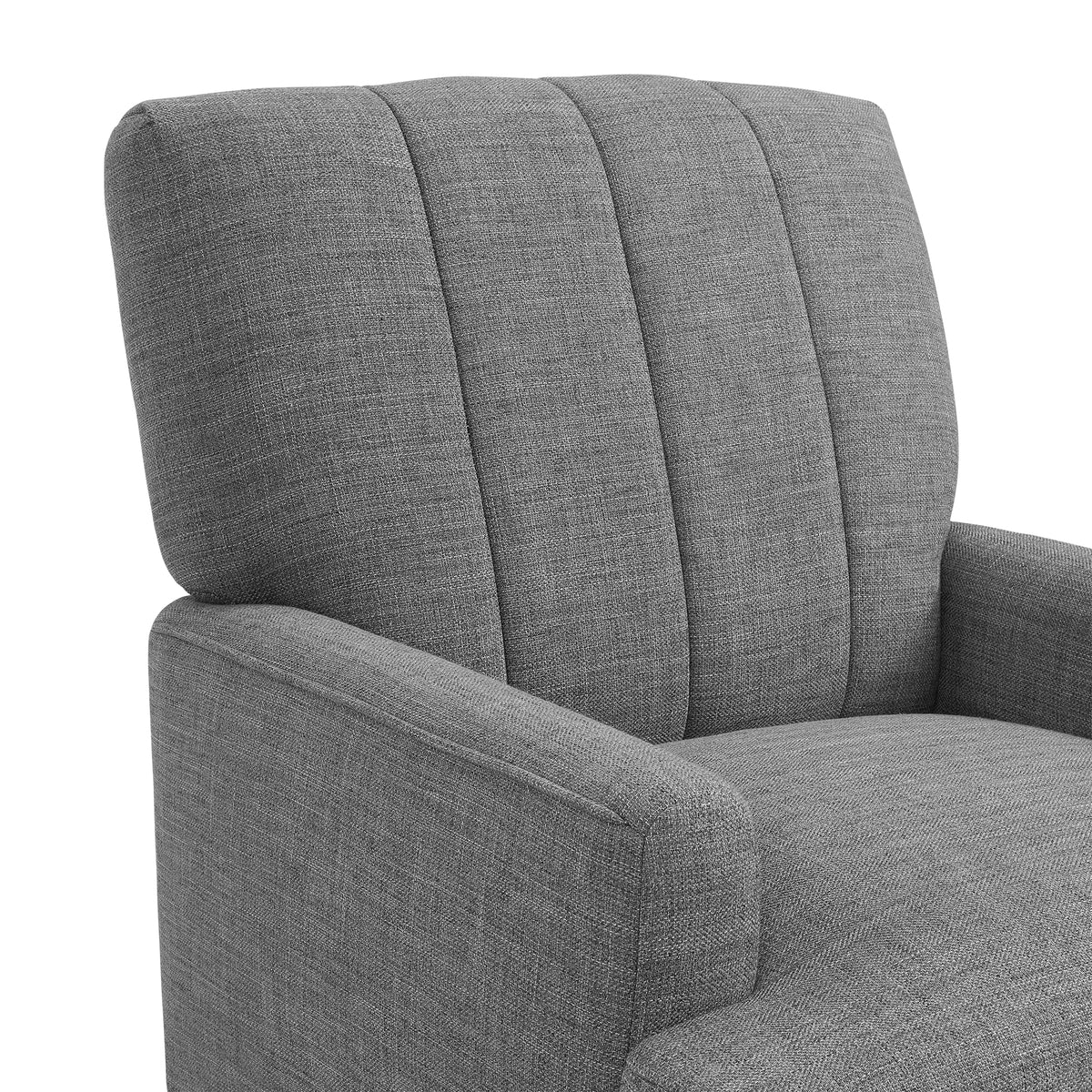 Kiwi Palmer Grey Chair with Channel Back - Ornate Home