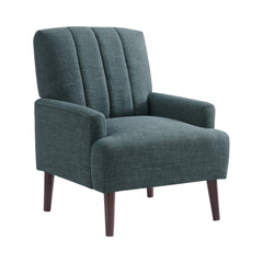 Kiwi Palmer Teal Chair with Channel Back - Ornate Home