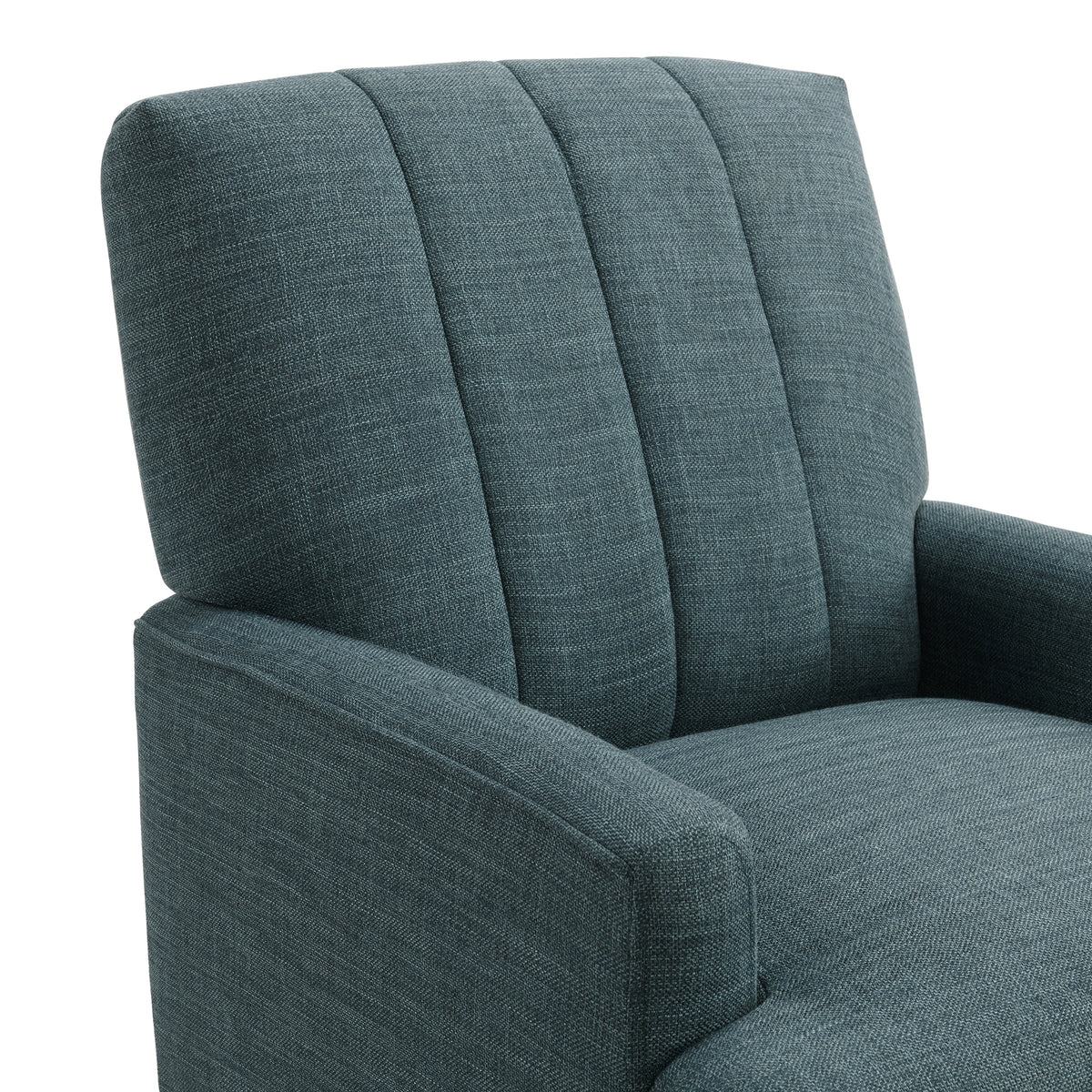 Kiwi Palmer Teal Chair with Channel Back - Ornate Home