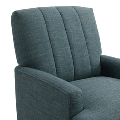 Kiwi Palmer Teal Chair with Channel Back - Ornate Home