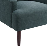 Kiwi Palmer Teal Chair with Channel Back - Ornate Home