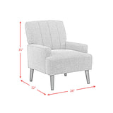 Kiwi Palmer Teal Chair with Channel Back - Ornate Home