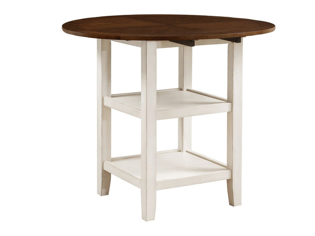 Kiwi White Wash Counter Height Table - Ornate Home