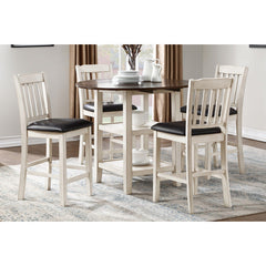 Kiwi White Wash Counter Height Table - Ornate Home