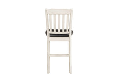Kiwi Whitewash / Dark Cherry 5-piece Dinig Table Set - Ornate Home