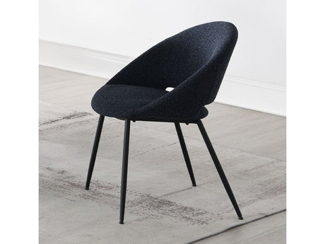 Klaus Navy/Black Side Chair (Set of 2) - Ornate Home