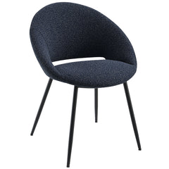Klaus Navy/Black Side Chair (Set of 2) - Ornate Home