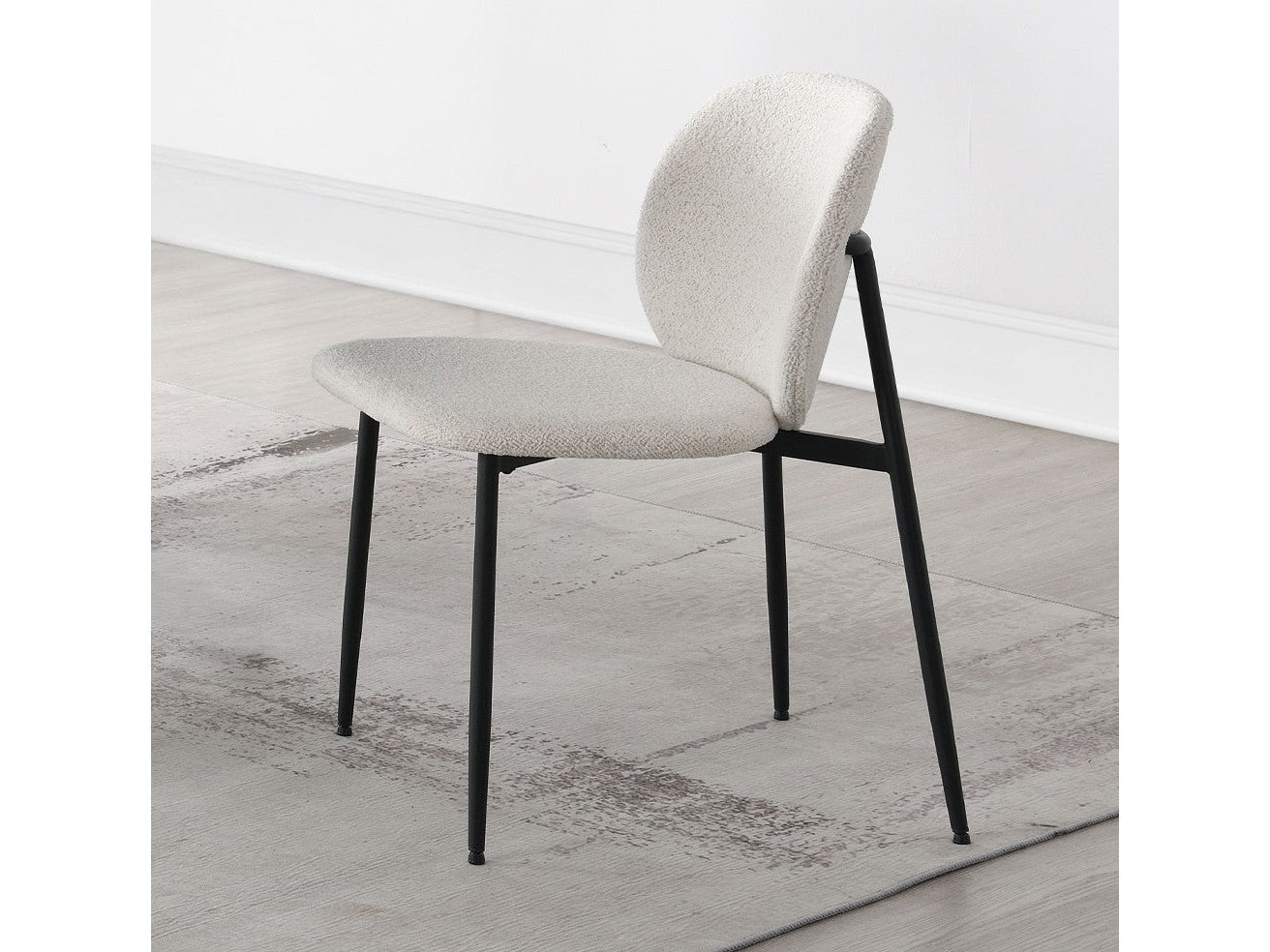 Klaus White/Black Side Chair (Set of 2) - Ornate Home