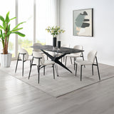 Klaus White/Black Side Chair (Set of 2) - Ornate Home