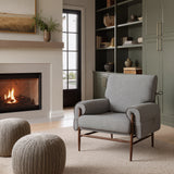 Klem Gray Accent Chair - Ornate Home