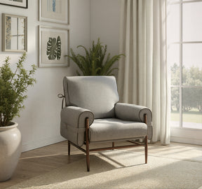 Klem Gray Accent Chair - Ornate Home