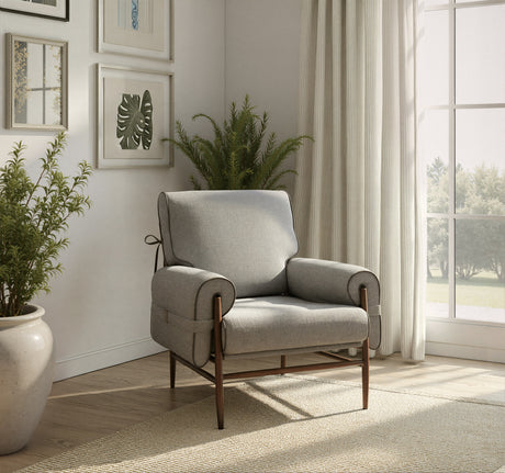 Klem Gray Accent Chair - Ornate Home