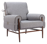 Klem Gray Accent Chair - Ornate Home