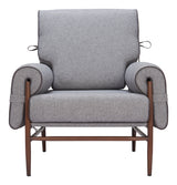 Klem Gray Accent Chair - Ornate Home