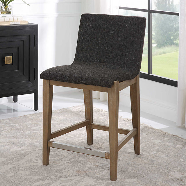 Klemens Chocolate Counter Stool - Ornate Home