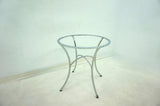 Kline Chrome 48-inch Round Glass Top Dining Table - Ornate Home