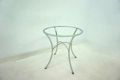 Kline Chrome 48-inch Round Glass Top Dining Table - Ornate Home